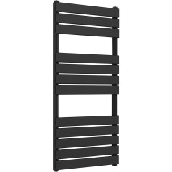 CERANO - Koupelnový radiátor Claude - boční připojení - 575 W - černá matná - 1200x500 mm (CER-429658)