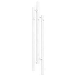 CERANO - Koupelnový radiátor Fabiano - háčky na ručníky - boční připojení - 251 W - bílá lesklá - 1200x220 mm (CER-148970)