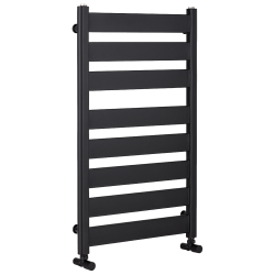 CERANO - Koupelnový radiátor Marco - boční připojení - 698W - černá matná - 920x550 mm (LIV-WP-8-55)