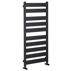 CERANO - Koupelnový radiátor Marco - boční připojení - 816W - černá matná - 1125x550 mm (LIV-WP-10-55)