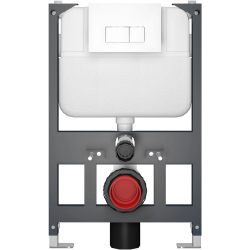 CERANO - Modul Basic pro WC závěsné - nízký - předstěnová instalace/sádrokarton - 52,5x80  (CER-670798)