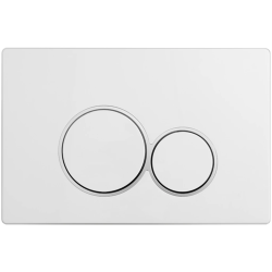 CERANO - Ovládací tlačítko splachování Duo k WC modulu Profi - ABS - bílá (CER-8050BD80360)