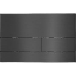 CERANO - Ovládací tlačítko splachování Line k WC modulu Profi - nerezová ocel - grafit/gun metal (CER-8050BD80365)