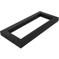 CERANO - Podpěrná konzole pod desku - nerez - černá matná - 3x18,5x39,5  (CER-8050BD7630)