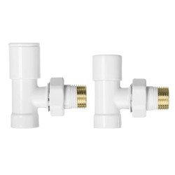 CERANO - Připojovací sada radiátorových ventilů - ruční - rohová - 1/2