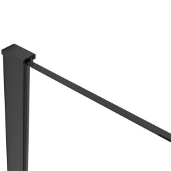 CERANO - Profil pro sprchové zástěny Walk-in Onyx Half - 8 mm - černá matná - 15 mm (CER-676783)