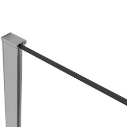 CERANO - Profil pro sprchové zástěny Walk-in Onyx Half - 8 mm - chrom - 15 mm (CER-676786)