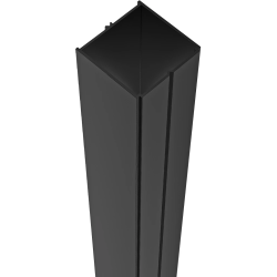CERANO - Rozšiřovací profil pro boční stěnu Porte, Santoro, Lantono L/P - černá - 15 mm (CER-668815)