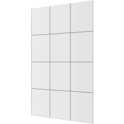 CERANO - Sklo ke sprchovým zástěnám Industro L/P - 8 mm -  industriální/transparentní sklo - 110x200  (CER-477958)