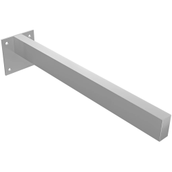CERANO - Skrytá podpěrná konzole pod desku/umyvadlo - nerez - chrom - 2x4x39,5  (CER-8050BD7632)