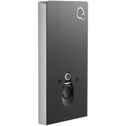 CERANO - Splachovací modul pro WC závěsné - předstěnová instalace - černá matná - 48,3x100  (CER-654037)