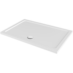 CERANO - Sprchová vanička obdelníková Brio - SMC/minerální kompozit - strukturovaná bílá - 120x80x4  (CER-679504)