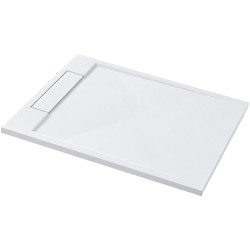 CERANO - Sprchová vanička obdélníková Loro - litý mramor - bílá matná - 120x80x3,5  (CER-413609)