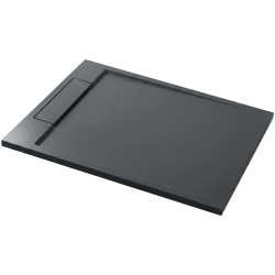 CERANO - Sprchová vanička obdélníková Loro - litý mramor - tmavě šedá - 120x90x3,5  (CER-8050BD80372)