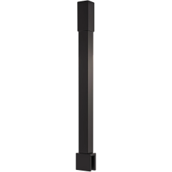 CERANO - Sprchová vzpěra Onyx - hranatá - vertikální do stropu - černá matná - 40  (CER-476810)