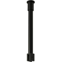 CERANO - Sprchová vzpěra Onyx - kulatá - vertikální do stropu - 40  - černá matná (CER-476792)