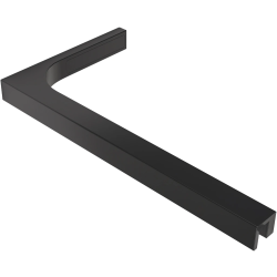 CERANO - Sprchová vzpěra Onyx L - hranatá - levá - černá matná - 29x15  (CER-476804)