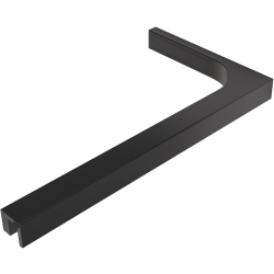 CERANO - Sprchová vzpěra Onyx L - hranatá - pravá - černá matná - 29x15  (CER-477083)