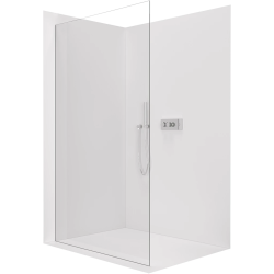 CERANO - Sprchová zástěna Walk-in Crystal L/P - 8 mm - bezvzpěrový systém - chrom, transparentní sklo - 50x200  (CER-8050BD6807)