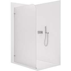 CERANO - Sprchová zástěna Walk-in Orbis - Levá - 8 mm - chrom, mléčné sklo - 70x200  (CER-682219)