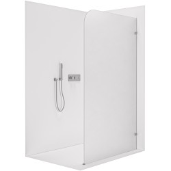 CERANO - Sprchová zástěna Walk-in Orbis - Pravá - 8 mm - chrom, mléčné sklo - 100x200  (CER-999923)