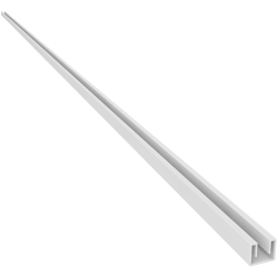 CERANO - Stěnový zápustný profil pro sprchové zástěny Walk-in - 8 mm - bílá - 200  (CER-476828)