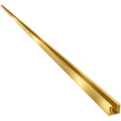 CERANO - Stěnový zápustný profil pro sprchové zástěny Walk-in - 8 mm - zlatá - 200  (CER-476831)