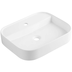 CERANO - Umyvadlo keramické - na desku - Vico - bílá lesklá - 55x45  (CER-680337)