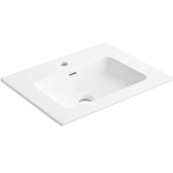 CERANO - Umyvadlo keramické Novo - nábytkové - bílá lesklá - 71x46,5  (CER-665962)