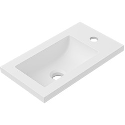 CERANO - Umyvadlo z litého mramoru Sora/Zola - bílá matná - 40x22  (CER-679475)