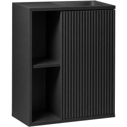 CERANO - Umyvadlová skříňka pro WC Sofia - černá matná - 49,5x62x25  (CER-670741)