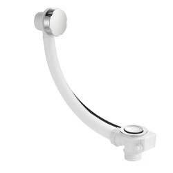 CERANO - Vanová souprava ovládaná bovdenem 6/4“ - malá zátka - plast - chrom - 58  (CER-642844)