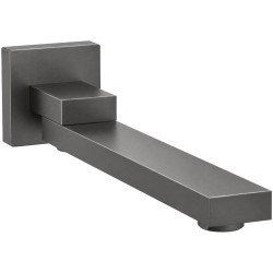 CERANO - Výtoková nástěnná hubice - otočná - 23  - hranatá - grafit/gun metal (CER-605071)