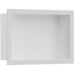 CERANO - Zápustná polička/nika s okrajem do obkladu - bílá matná - 30x20x10  (CER-8050BD80240)