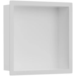 CERANO - Zápustná polička/nika s okrajem do obkladu - bílá matná - 30x30x10  (CER-8050BD80241)