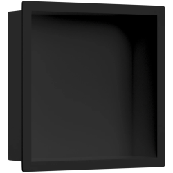 CERANO - Zápustná polička/nika s okrajem do obkladu - černá matná - 30x30x10  (CER-417458)