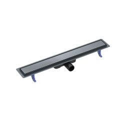 CERSANIT - Lineární odtokový žlab TAKO 70 s oboustranným roštem, černý gun metal (S204-063)