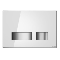 CERSANIT - Ovládací tlačítko zapuštěné MOVI II, bílé sklo (K97-528)