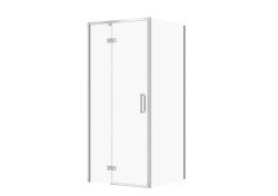 CERSANIT - Sada B850: kout LARGA, pant levý, chrom 80x80x195, čiré sklo VIR (S601-215)