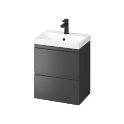 CERSANIT - Sada B888 MODUO SLIM 50 antracit, montáž (skříňka FSC MIX70% SGSCH-COC-007574 + umyvadlo) VIR (S801-478)