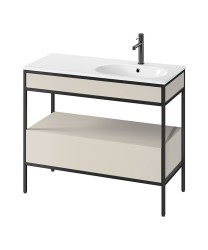 CERSANIT - Sada B943 konzole ZEN 100 (skříňka se zásuvkou + panel FSC MIX70% SGSCH-COC-007574 + umyvadlo vlevo) cashmere VIR (S801-518)