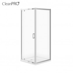 CERSANIT - SET B152 čtvercový sprchový kout ARTECO 80x80x190, transparent + vanička TAKO 80x4 (S601-115)