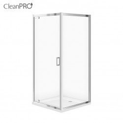 CERSANIT - SET B153 SET B153 čtvercový sprchový kout ARTECO 90x90x190, transparent + vanička TAKO 90x4 (S601-116)