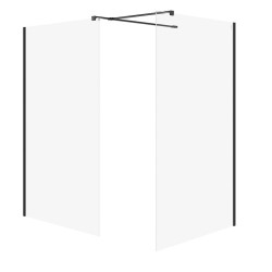 CERSANIT - SET B797 WALK-IN MILLE ČERNÁ 120X90X200 VIR (S601-184)