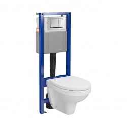 CERSANIT - Set B980 SYSTEM 40 MECH WHB412 PP S.C., tlačítko chrom lesk (S701-767)