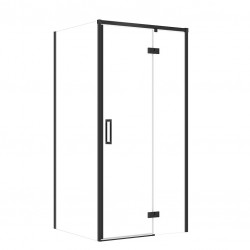 CERSANIT - SET C109 Sprchový kout Larga, pravý, 100x90x195, černý, čiré sklo (S601-309)