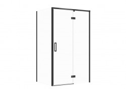 CERSANIT - SET C117 Sprchový kout Larga, pravý, 120x90x195, černý, čiré sklo (S601-317)