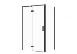 CERSANIT - SET C121 Sprchový kout Larga, levý, 120x90x195, černý, čiré sklo (S601-321)