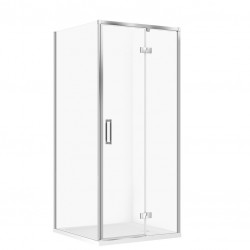 CERSANIT - SET C141  Sprchový kout Larga, pravý, 90x90x195, chrom + vanička Tako 90x4 (S601-342)