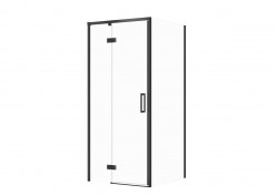 CERSANIT - SET C99 Sprchový kout Larga, levý, 80x90x195, černý, čiré sklo (S601-301)